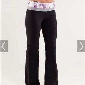 Lululemon vintage Flare Groove Pant- cotton blend